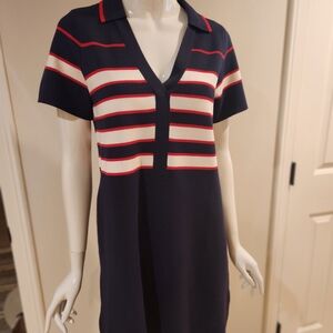 Tuckernuck Navy Top with Red Stripe